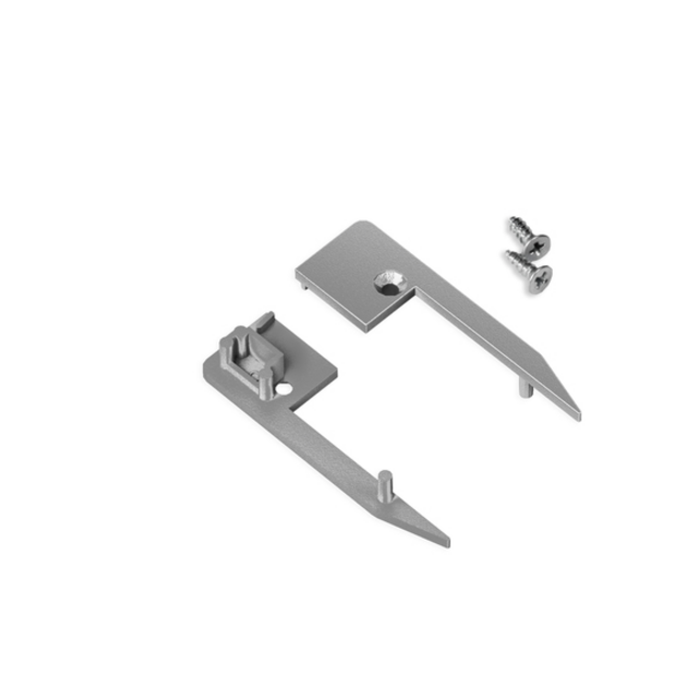 Eindkap set van 2 t.b.v. traptrede LED profiel M10ALU