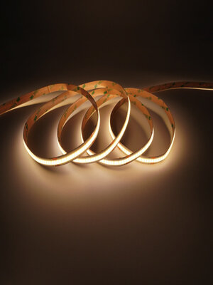 PRO COB Dual White LED strip 22W 1820LM 608LED p/m 12VDC IP20 - 5 meter