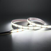 COB 5mm LED strip 24 volt natuurlijk wit 5W 850LM 384 LED p/m IP20 4000K – 5 meter