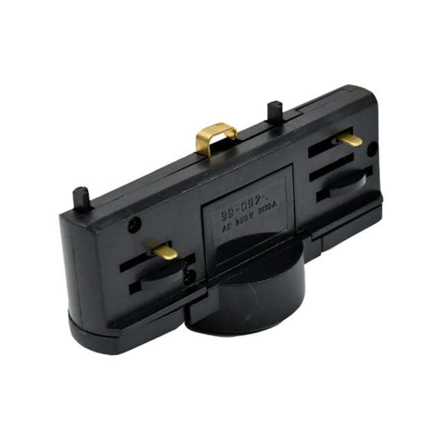 3-fase spanningsrail adapter zwart