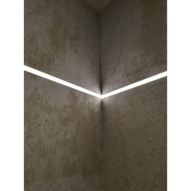 LED tegel en stuc profiel inclusief klikafdekking 57mm x 11mm - STUC200