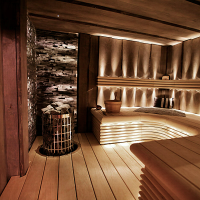 Complete sauna LED strip verlichting Seefeld Oostenrijk 2022