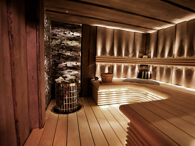Complete sauna LED strip verlichting Seefeld Oostenrijk 2022