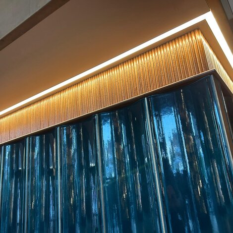 Onderkant van een bar verlichten met LED strips