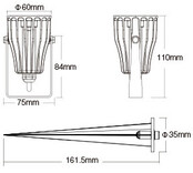 LED prikspot miboxer RGBCCT