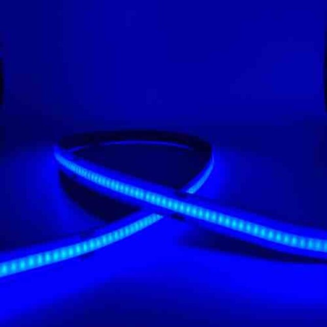 COB LED strip Blauw 8W 1050LM 480 LED’s p/m 24VDC IP20 - 5 meter