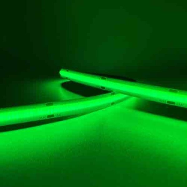 Luksus LED strips COB LED strip Groen 11W 1050LM 480 LED’s p/m 24VDC IP20 - 5 meter