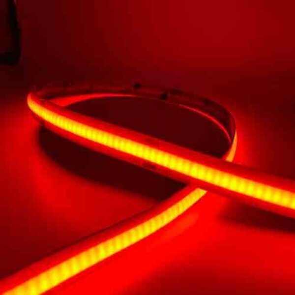 Luksus LED strips COB LED strip Rood 8W 1050LM 480 LED’s p/m 24VDC IP20 - 5 meter
