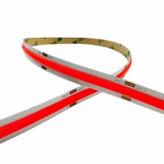 COB LED strip Rood 8W 1050LM 480 LED’s p/m 24VDC IP20 - 5 meter