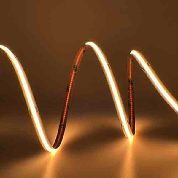 Luksus LED strips COB LED strip Geel 8W 1050LM 480 LED’s p/m 24VDC IP20 - 5 meter
