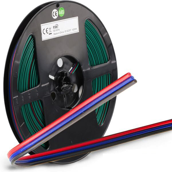 Luksus - LED strip aansluitkabel 3 aderige dual white aansluitkabel 1 meter