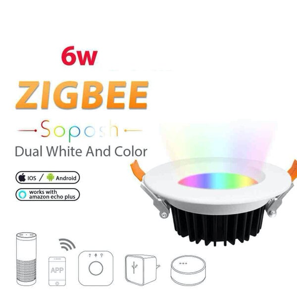 Gledopto Zigbee LED inbouwspot RGBCCT 6 watt (2000K-6500K) – Smarthome compatible - Gledopto