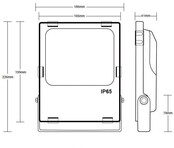 Zigbee instelbare LED breedstraler RGBCCT 30 watt (2000K-6500K) – smarthome compatible - Gledopto