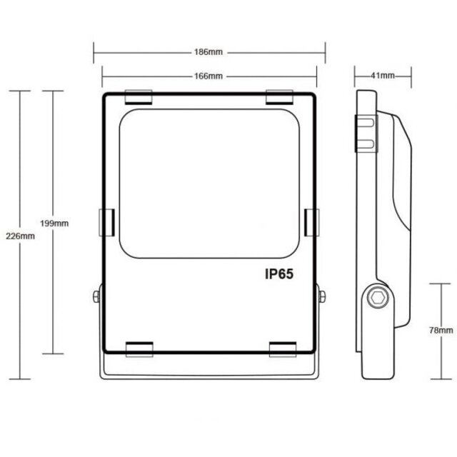 Zigbee instelbare LED breedstraler RGBCCT 30 watt (2000K-6500K) – smarthome compatible - Gledopto