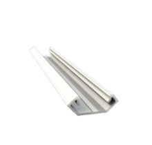 Wit LED hoekprofiel met afdekking 14mm x 8,5mm - C28WIT