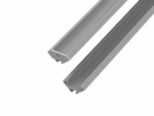 Zwart LED hoekprofiel 2 meter inclusief klikafdekking 16,2mm x 16,02mm - C07ZWART