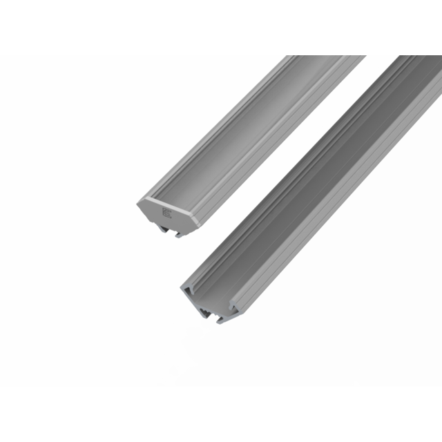 Zwart LED hoekprofiel 2 meter inclusief klikafdekking 16,2mm x 16,02mm - C07ZWART