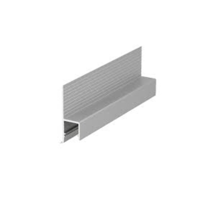 LED inbouw plintprofiel inclusief opaal klikafdekking 38.6 mm x 12,60 mm GIPS10ALU