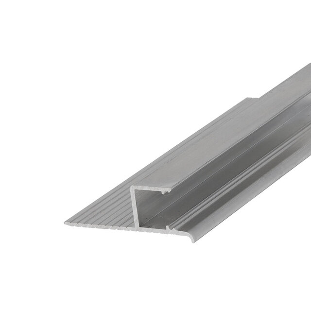 LED inbouw plintprofiel inclusief opaal klikafdekking 38.6 mm x 12,60 mm GIPS10ALU