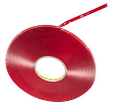 LED profiel dubbelzijdige montagetape 8mm 3M rood - Extreme kleefkracht - 1 meter