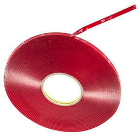 LED profiel dubbelzijdige montagetape 8mm 3M rood - Extreme kleefkracht - 1 meter