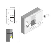 LED inbouw plintprofiel inclusief opaal klikafdekking 38.6 mm x 12,60 mm GIPS10ALU