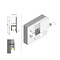 Luksus LED profielen LED inbouw plintprofiel inclusief opaal klikafdekking 38.6 mm x 12,60 mm GIPS10ALU
