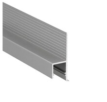 LED inbouw plintprofiel inclusief opaal klikafdekking 38.6 mm x 12,60 mm GIPS10ALU