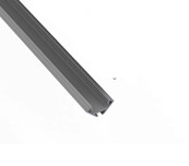 Zwart LED hoekprofiel 2 meter inclusief klikafdekking 16,2mm x 16,02mm - C07ZWART