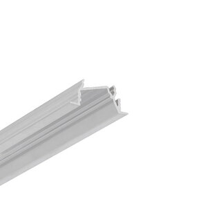 Diagonaal inbouw LED profiel 30 mm x 12.7 mm - C22ALU