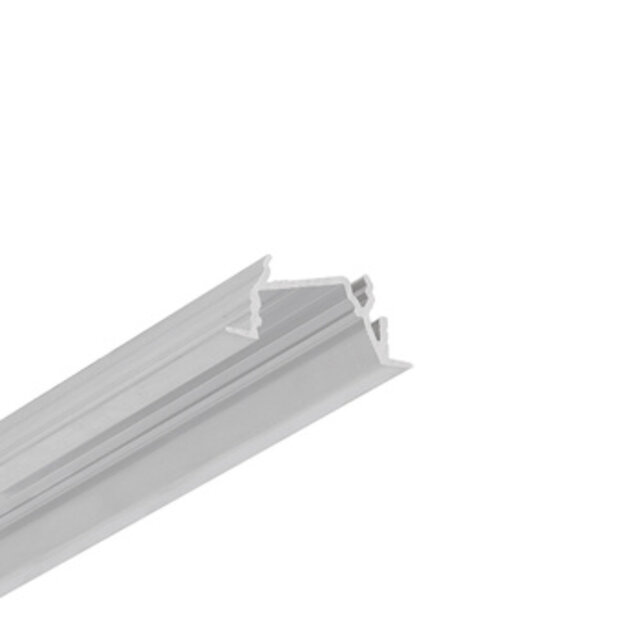 Diagonaal inbouw LED profiel 30 mm x 12.7 mm - C22ALU