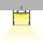 3 meter zwart LED XL profiel inclusief afdekking 33,4mm x 29,6mm - XL11ZWART