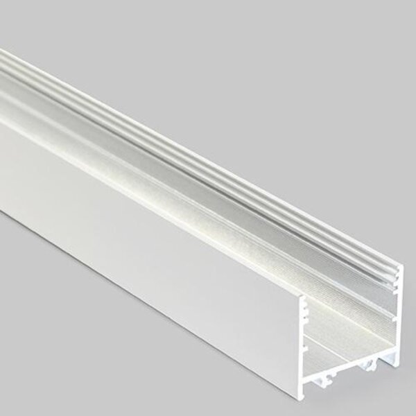 4 meter LED profielen van Luksus 4 meter wit LED XL profiel inclusief afdekking 33,4mm x 29,6mm - XL11WIT