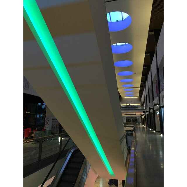 4 meter wit LED XL profiel inclusief afdekking 33,4mm x 29,6mm - XL11WIT