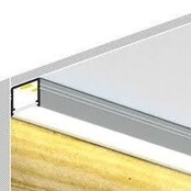 3 meter zwart LED profiel inclusief opaal klikafdekking 18,8mm x 18,6mm - 20ZWART