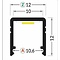 3 meter LED profielen van Luksus Zwart LED profiel inclusief afdekking 12mm x 12mm - SLIM200ZWART