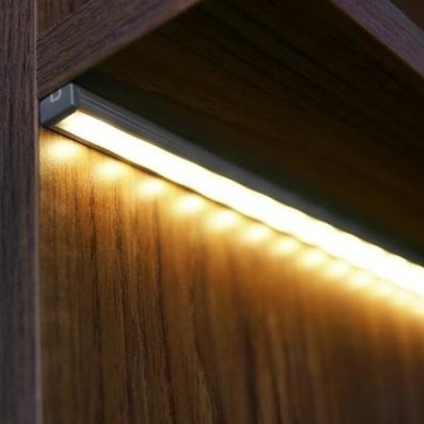 0.5m/pcs V-type LED Zwart Aluminium Profiel Met Melkachtig Deksel