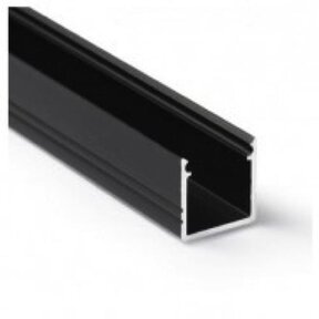 4 meter Zwart LED profiel inclusief afdekking 12mm x 12mm - SLIM200ZWART