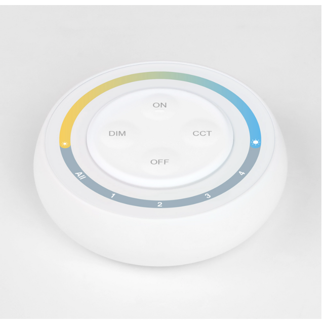 LED draadloze wanddimmer 4 zone voor Dual white - Miboxer S1W+