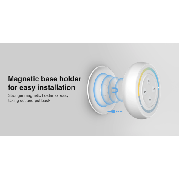 Miboxer LED draadloze wanddimmer 4 zone voor Dual white - Miboxer S1W+