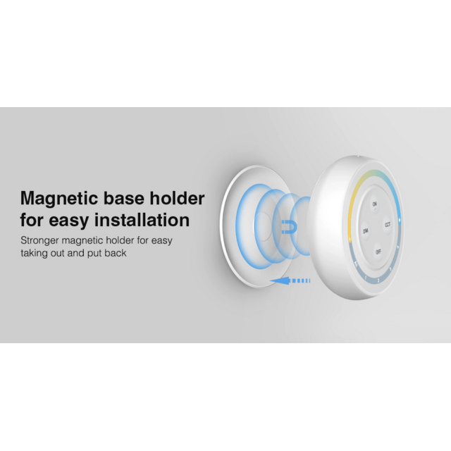 LED draadloze wanddimmer 4 zone voor Dual white - Miboxer S1W+