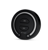 LED wanddimmer – Draadloos 1 zone - Rond model zwart - FUT087B