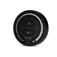 LED wanddimmer – Draadloos 1 zone - Rond model zwart - FUT087B