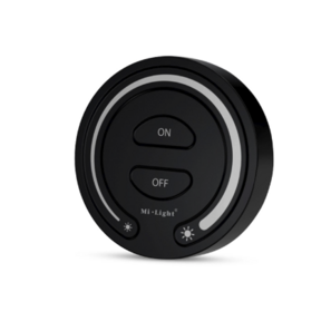 LED wanddimmer – Draadloos 1 zone - Rond model zwart - FUT087B