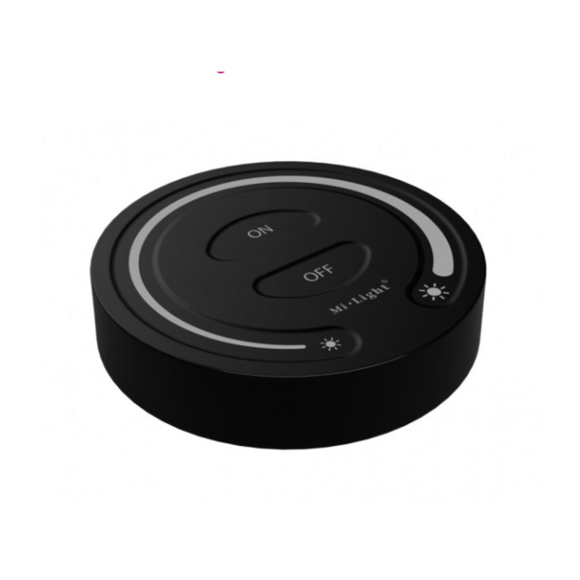 LED wanddimmer – Draadloos 1 zone - Rond model zwart - FUT087B