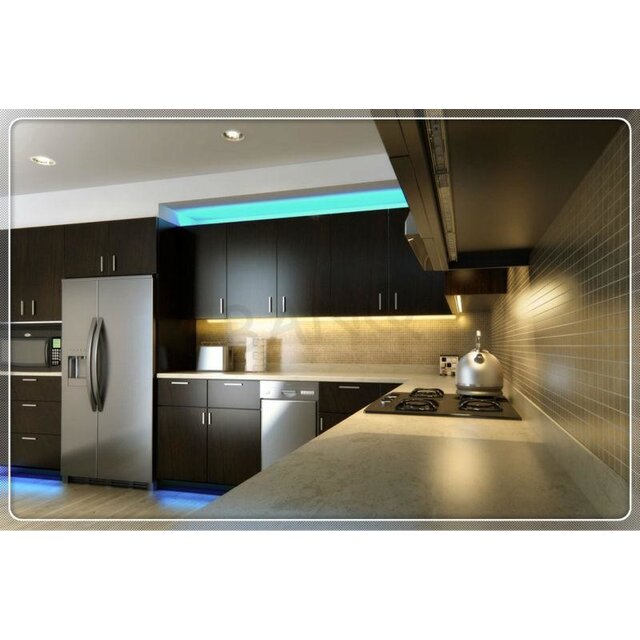 Zwart LED hoekprofiel met afdekking 16,5mm x 16,5mm - C12ZWART DUO