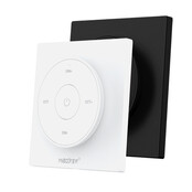 Zwarte enkel kleurige LED wanddimmer – Draadloos – Miboxer K2-B