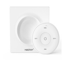 Witte enkel kleurige LED wanddimmer – Draadloos – Miboxer K2