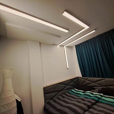 LED strips in muur en wand te Amsterdam