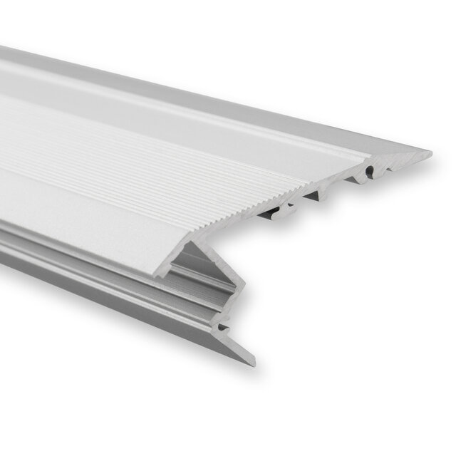 LED trapprofiel inclusief opaal klikafdekking 41,5 mm x 20,6 mm – D11ALU